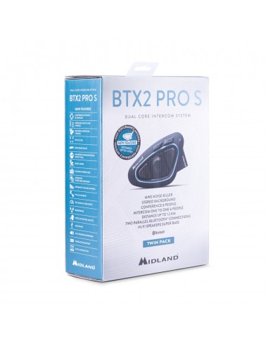 Intercomunicador Midland BTX2 PRO S LR Twin