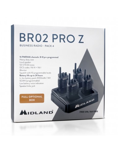 Midland BR02 PRO Z pack 4 unidades