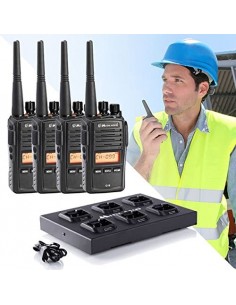 Midland G18 PRO IP67 Pack 4 radios + Cargador múltiple de sobremesa