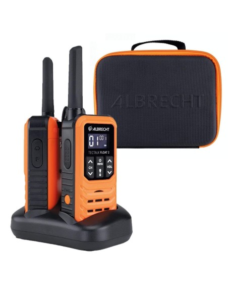 Albrecht Tectalk Float 2 – Walkie Talkie PMR446 IP67 Resistente al agua